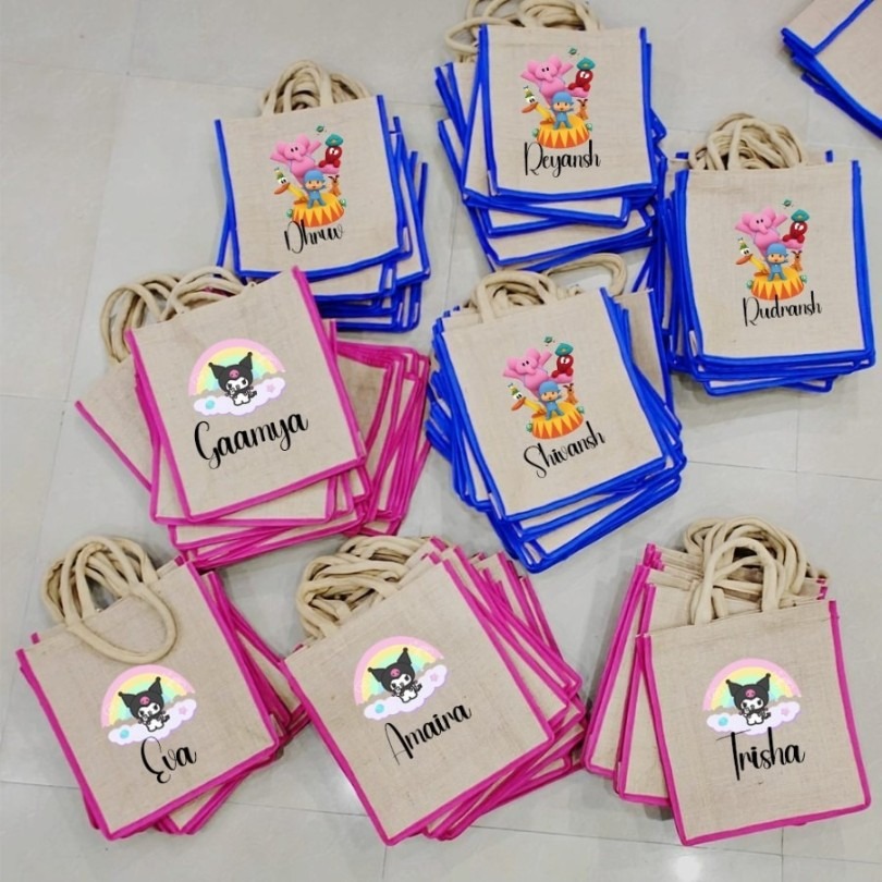 Personalised eco-friendly jute bag for daily essentials