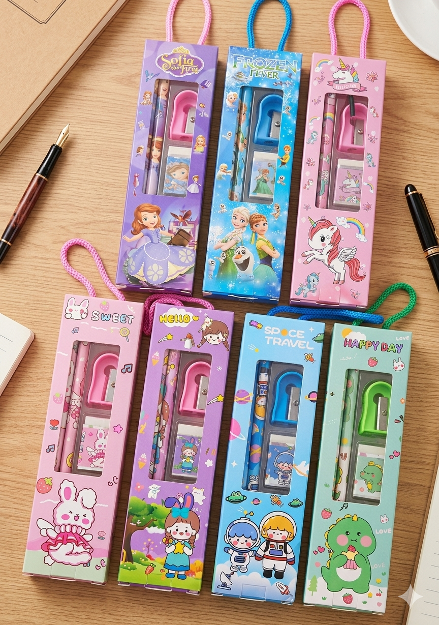 Mini stationery set for kids school return gifts